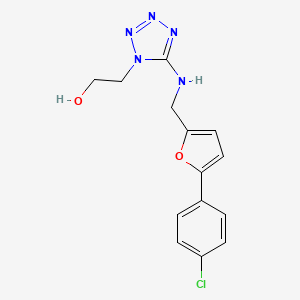 2-[5-({[5-(4-Chlorophenyl)furan-2-yl]methyl}amino)-1,2,3,4-tetrazol-1-yl]ethanol