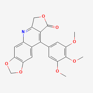 9-(3,4,5-trimethoxyphenyl)[1,3]dioxolo[4,5-g]furo[3,4-b]quinolin-8(6H)-one