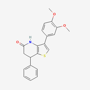 3-(3,4-dimethoxyphenyl)-7-phenyl-6,7-dihydrothieno[3,2-b]pyridin-5(4H)-one