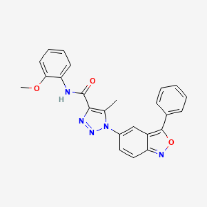 N-(2-methoxyphenyl)-5-methyl-1-(3-phenyl-2,1-benzoxazol-5-yl)-1H-1,2,3-triazole-4-carboxamide