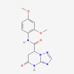 N-(2,4-dimethoxyphenyl)-5-oxo-4,5,6,7-tetrahydro[1,2,4]triazolo[1,5-a]pyrimidine-7-carboxamide