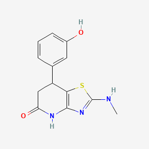 7-(3-Hydroxyphenyl)-2-(methylamino)-4H,6H,7H-[1,3]thiazolo[4,5-b]pyridin-5-one