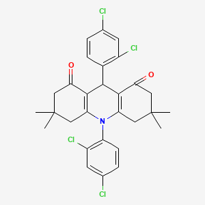 9,10-bis(2,4-dichlorophenyl)-3,3,6,6-tetramethyl-3,4,6,7,9,10-hexahydroacridine-1,8(2H,5H)-dione