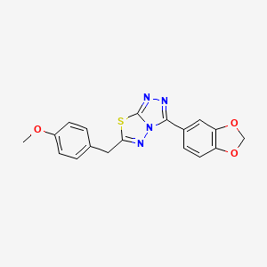 3-(1,3-Benzodioxol-5-yl)-6-(4-methoxybenzyl)[1,2,4]triazolo[3,4-b][1,3,4]thiadiazole