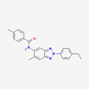 N-[2-(4-ethylphenyl)-6-methyl-2H-1,2,3-benzotriazol-5-yl]-4-methylbenzamide