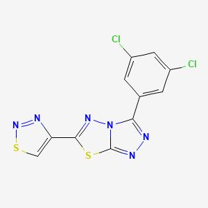 3-(3,5-Dichlorophenyl)-6-(1,2,3-thiadiazol-4-yl)[1,2,4]triazolo[3,4-b][1,3,4]thiadiazole