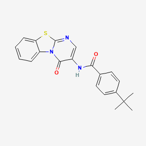 4-tert-butyl-N-(4-oxo-4H-pyrimido[2,1-b][1,3]benzothiazol-3-yl)benzamide