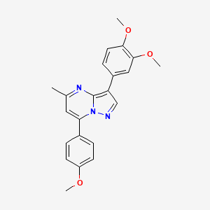 3-(3,4-Dimethoxyphenyl)-7-(4-methoxyphenyl)-5-methylpyrazolo[1,5-a]pyrimidine