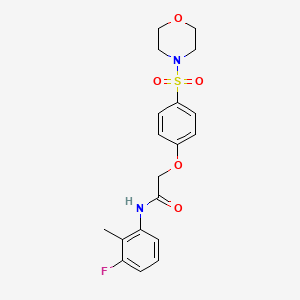 N-(3-fluoro-2-methylphenyl)-2-[4-(morpholin-4-ylsulfonyl)phenoxy]acetamide