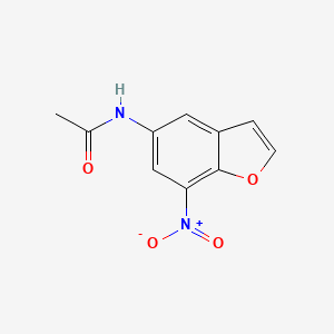 molecular formula C10H8N2O4 B11462667 N-(7-nitro-1-benzofuran-5-yl)acetamide 