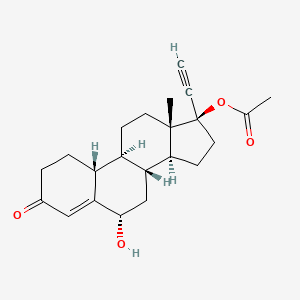 B1146267 6alpha-Hydroxy Norethindrone Acetate CAS No. 6856-28-6