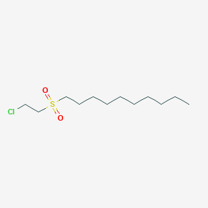 molecular formula C12H25ClO2S B11462681 1-[(2-Chloroethyl)sulfonyl]decane 