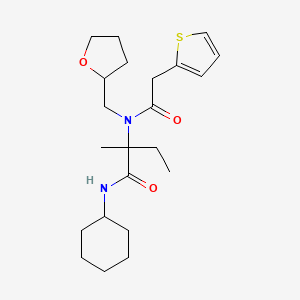 N-cyclohexyl-N~2~-(tetrahydrofuran-2-ylmethyl)-N~2~-(thiophen-2-ylacetyl)isovalinamide