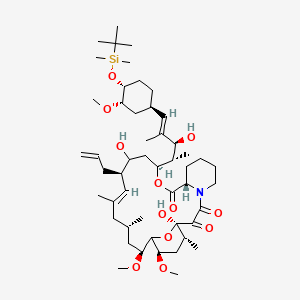 B1146274 22-Hydroxy-33-tert-butyldimethylsilyloxy-iso-FK-506 CAS No. 134556-79-9