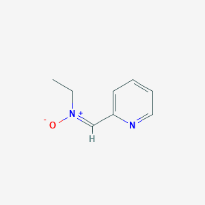 B1146276 N-Ethyl-N-[(E)-2-pyridinylmethylene]amine oxide CAS No. 143466-89-1
