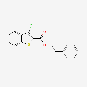 2-Phenylethyl 3-chloro-1-benzothiophene-2-carboxylate