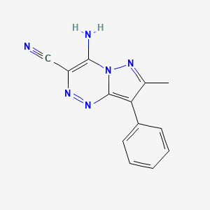 4-Amino-7-methyl-8-phenylpyrazolo[5,1-c][1,2,4]triazine-3-carbonitrile