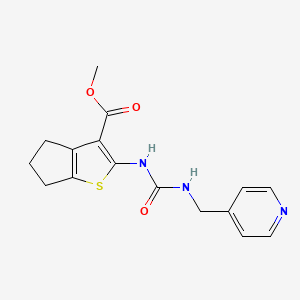 Methyl 2-([(pyridin-4-ylmethyl)carbamoyl]amino)-4H,5H,6H-cyclopenta[b]thiophene-3-carboxylate