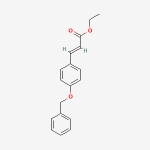 molecular formula C₁₈H₁₈O₃ B1146285 3-[4-(苄氧基)苯基]丙烯酸乙酯 CAS No. 104315-07-3