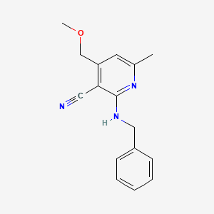 2-(Benzylamino)-4-(methoxymethyl)-6-methylpyridine-3-carbonitrile