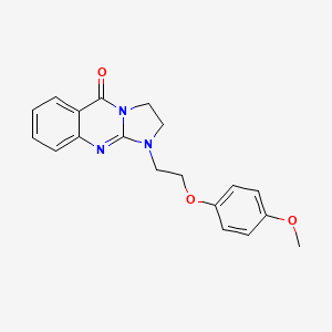 1-[2-(4-methoxyphenoxy)ethyl]-2,3-dihydroimidazo[2,1-b]quinazolin-5(1H)-one