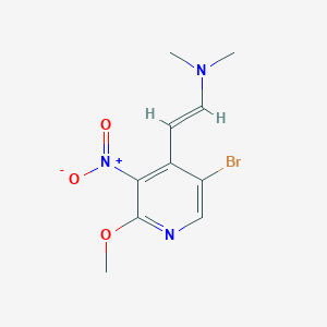 B1146291 (E)-2-(5-bromo-2-methoxy-3-nitropyridin-4-yl)-N,N-dimethylethenamine CAS No. 917918-81-1