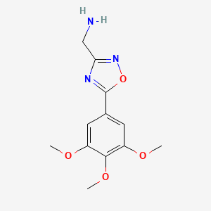 1-[5-(3,4,5-Trimethoxyphenyl)-1,2,4-oxadiazol-3-yl]methanamine