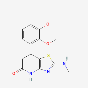 7-(2,3-Dimethoxyphenyl)-2-(methylamino)-4H,6H,7H-[1,3]thiazolo[4,5-b]pyridin-5-one