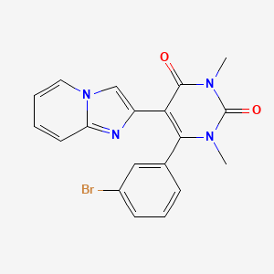 6-(3-bromophenyl)-5-(imidazo[1,2-a]pyridin-2-yl)-1,3-dimethylpyrimidine-2,4(1H,3H)-dione