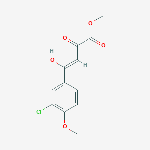 methyl (2Z)-4-(3-chloro-4-methoxyphenyl)-2-hydroxy-4-oxobut-2-enoate