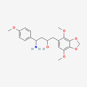 4-Amino-1-(4,7-dimethoxy-1,3-benzodioxol-5-yl)-4-(4-methoxyphenyl)butan-2-ol