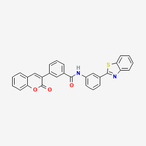 N-[3-(1,3-benzothiazol-2-yl)phenyl]-3-(2-oxo-2H-chromen-3-yl)benzamide