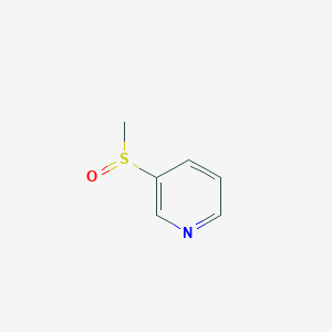 molecular formula C6H7NOS B1146306 3-Methylsulfinylpyridine CAS No. 141986-55-2