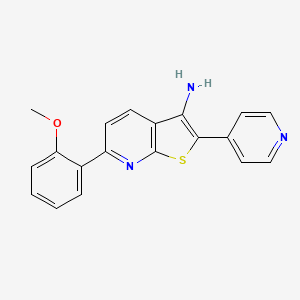 6-(2-Methoxyphenyl)-2-(pyridin-4-yl)thieno[2,3-b]pyridin-3-amine