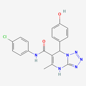 N-(4-chlorophenyl)-7-(4-hydroxyphenyl)-5-methyl-4,7-dihydrotetrazolo[1,5-a]pyrimidine-6-carboxamide