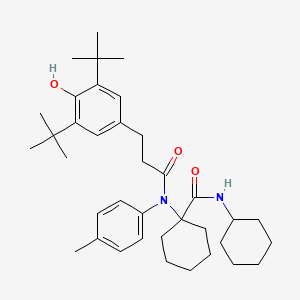 N-cyclohexyl-1-{[3-(3,5-di-tert-butyl-4-hydroxyphenyl)propanoyl](4-methylphenyl)amino}cyclohexanecarboxamide