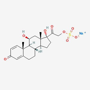 molecular formula C₂₁H₂₇NaO₈S B1146317 Prednisolone 21-Sulfate Sodium Salt CAS No. 3664-95-7