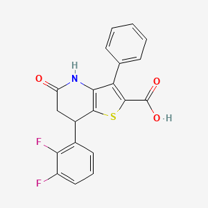 7-(2,3-Difluorophenyl)-5-oxo-3-phenyl-4,5,6,7-tetrahydrothieno[3,2-b]pyridine-2-carboxylic acid