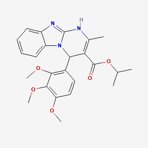 Propan-2-yl 2-methyl-4-(2,3,4-trimethoxyphenyl)-1,4-dihydropyrimido[1,2-a]benzimidazole-3-carboxylate