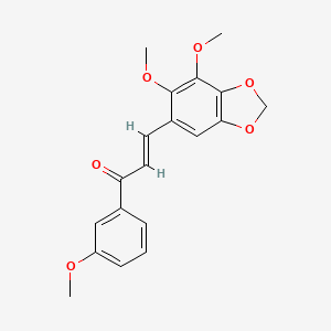 3-(6,7-Dimethoxy-2H-1,3-benzodioxol-5-yl)-1-(3-methoxyphenyl)prop-2-en-1-one