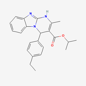 Propan-2-yl 4-(4-ethylphenyl)-2-methyl-1,4-dihydropyrimido[1,2-a]benzimidazole-3-carboxylate