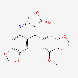 9-(7-methoxy-1,3-benzodioxol-5-yl)[1,3]dioxolo[4,5-g]furo[3,4-b]quinolin-8(6H)-one