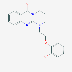 1-[2-(2-methoxyphenoxy)ethyl]-1,2,3,4-tetrahydro-6H-pyrimido[2,1-b]quinazolin-6-one