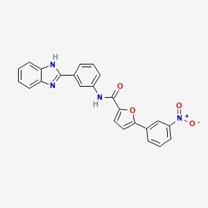 N-[3-(1H-benzimidazol-2-yl)phenyl]-5-(3-nitrophenyl)furan-2-carboxamide