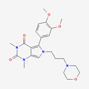 5-(3,4-dimethoxyphenyl)-1,3-dimethyl-6-[3-(morpholin-4-yl)propyl]-1H-pyrrolo[3,4-d]pyrimidine-2,4(3H,6H)-dione