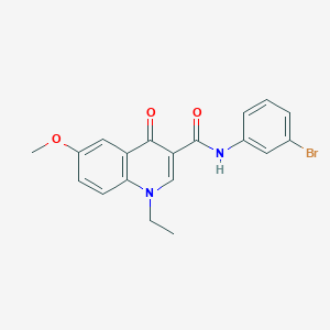 N-(3-bromophenyl)-1-ethyl-6-methoxy-4-oxo-1,4-dihydroquinoline-3-carboxamide