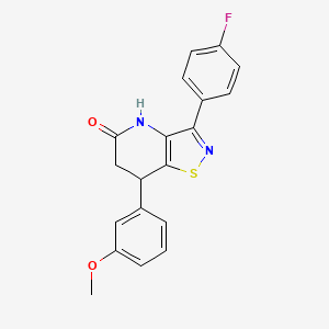 3-(4-fluorophenyl)-7-(3-methoxyphenyl)-6,7-dihydro[1,2]thiazolo[4,5-b]pyridin-5(4H)-one