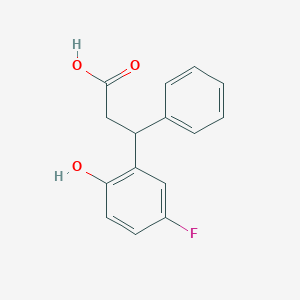 3-(5-Fluoro-2-hydroxyphenyl)-3-phenylpropanoic acid