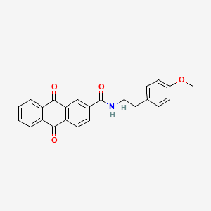 N-[1-(4-methoxyphenyl)propan-2-yl]-9,10-dioxo-9,10-dihydroanthracene-2-carboxamide