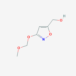 molecular formula C6H9NO4 B114635 (3-(Methoxymethoxy)isoxazol-5-yl)methanol CAS No. 144186-47-0